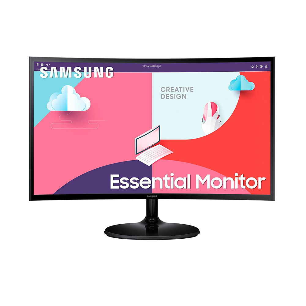 Samsung 24-Inch(59.8Cm) Fhd, 75 Hz, 1800R Curved 1,920 X 1,080 LED Monitor